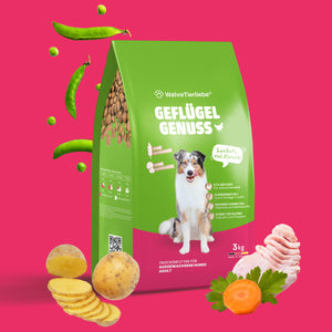 Premium Hundefutter "Geflügel Genuss"