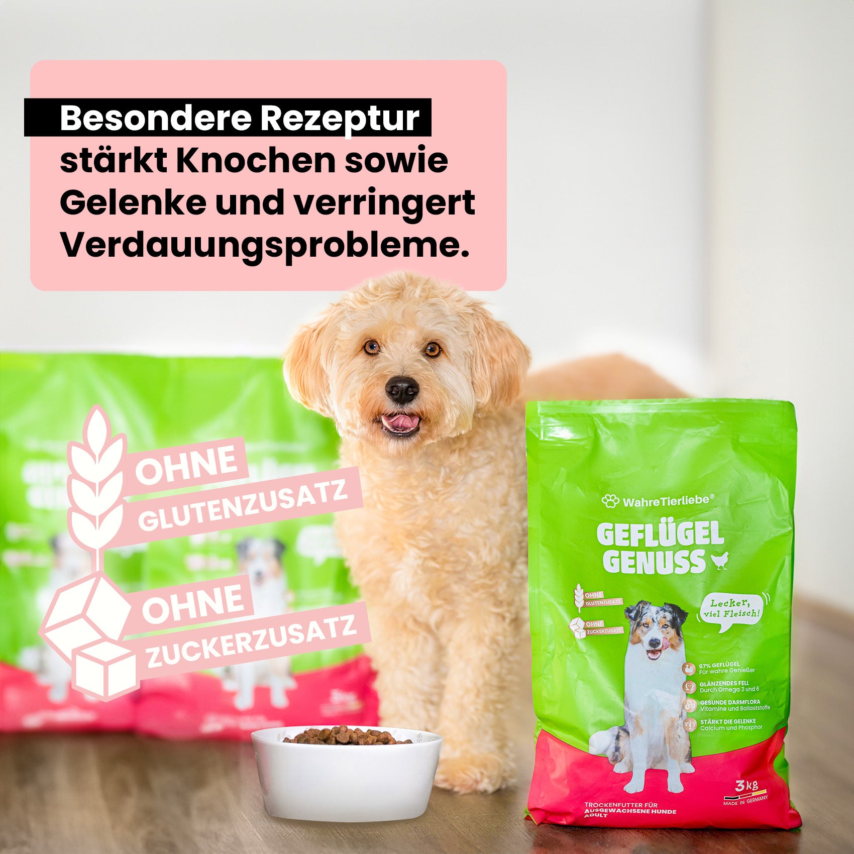 Premium Hundefutter "Geflügel Genuss"