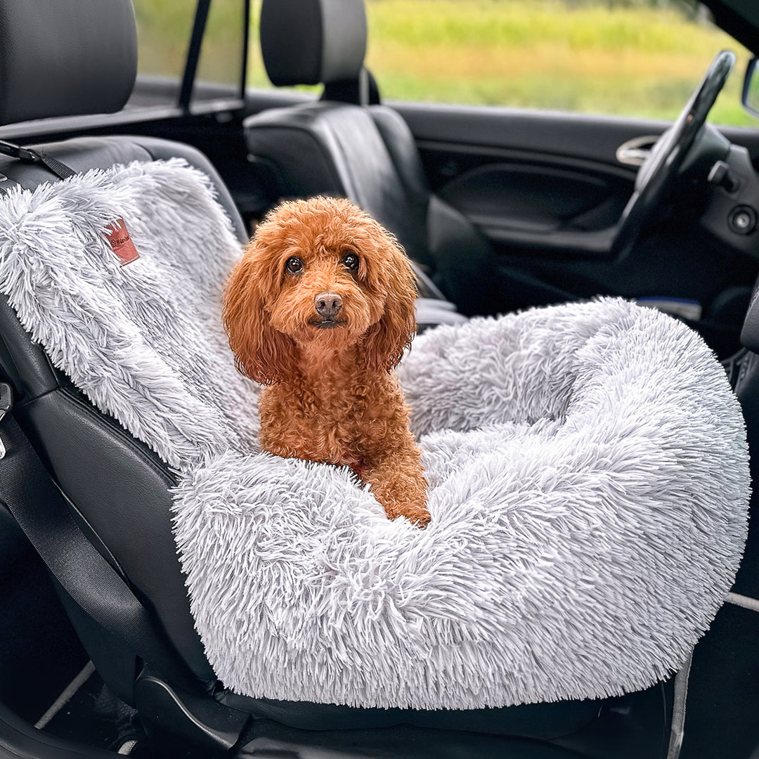 Premium Autositz mit Gurt Fluffy – Wahre Tierliebe