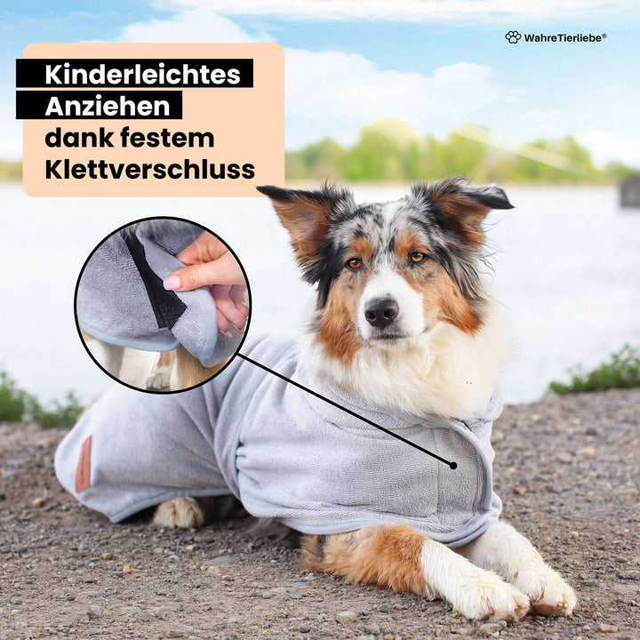 Premium Hunde Bademantel