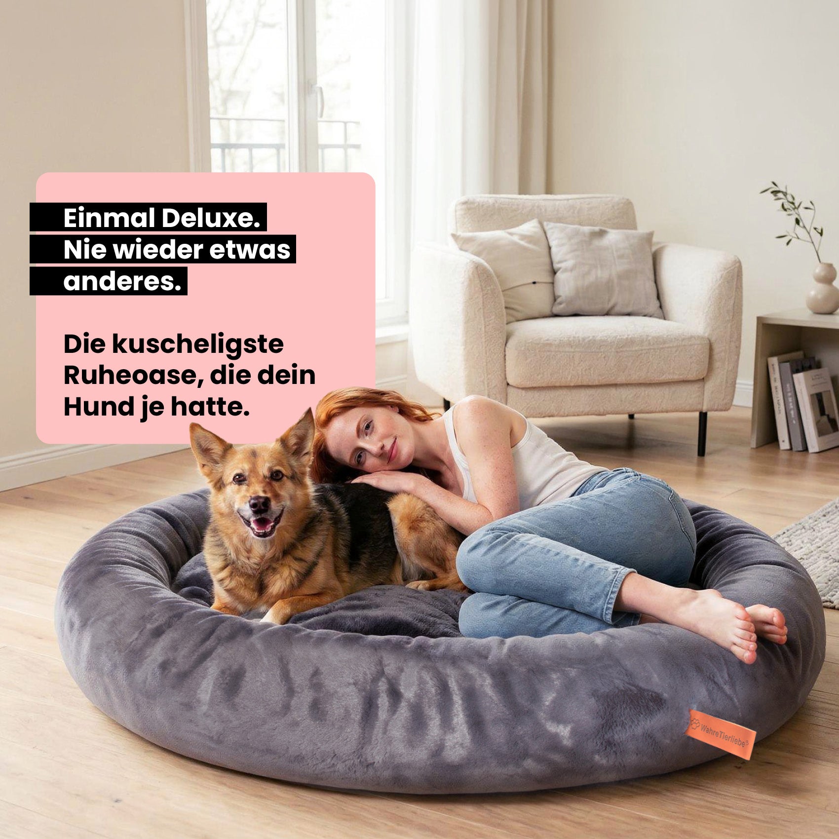 Premium Hundebett Fluffy Deluxe