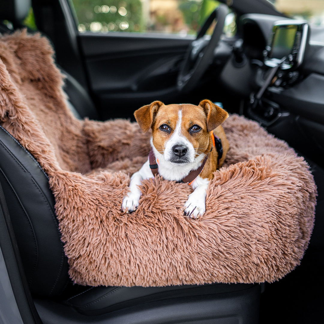 Premium Autositz mit Gurt Fluffy – Wahre Tierliebe