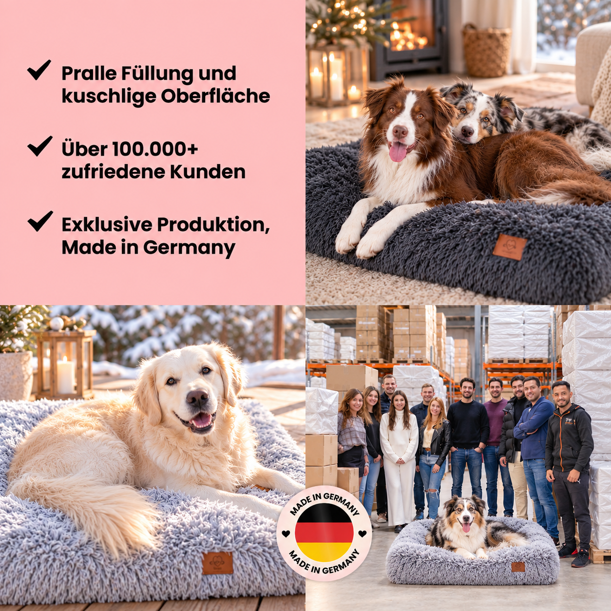 Premium Hundekissen "Fluffy"