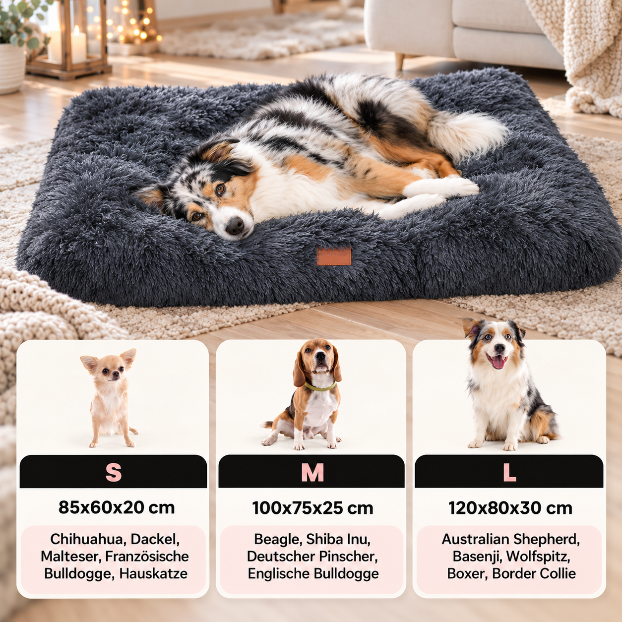 Premium Hundekissen "Fluffy"