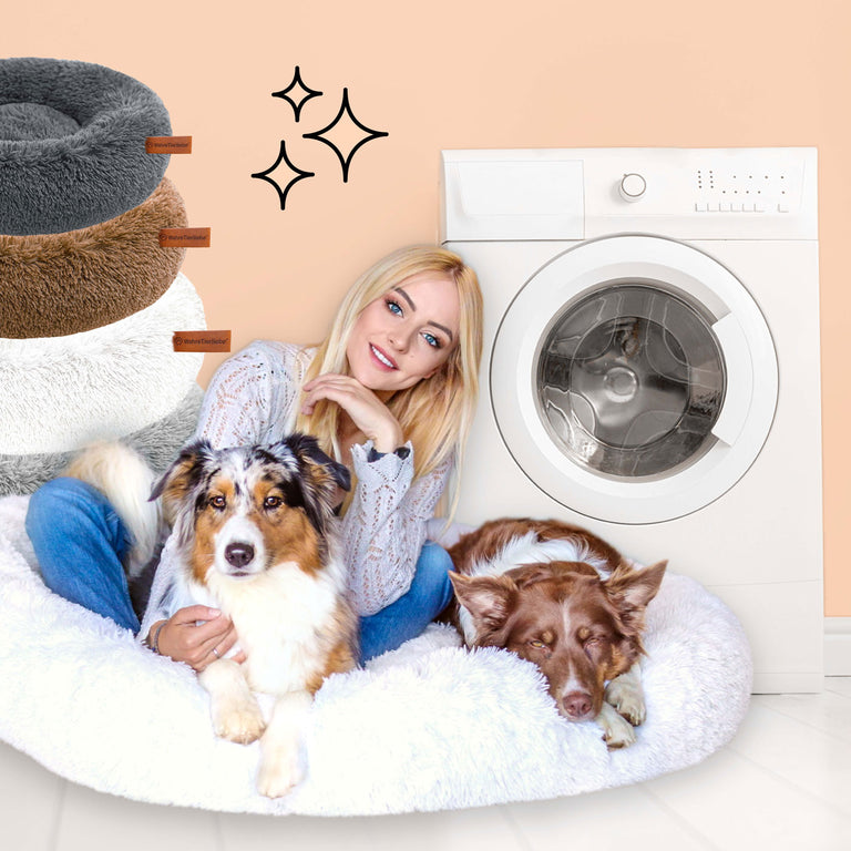 Hollypet Haustierbett Rechteckig – Selbstwärmender Plüsch Mit Kariertem Design, 50,8 X 38,1 Cm
