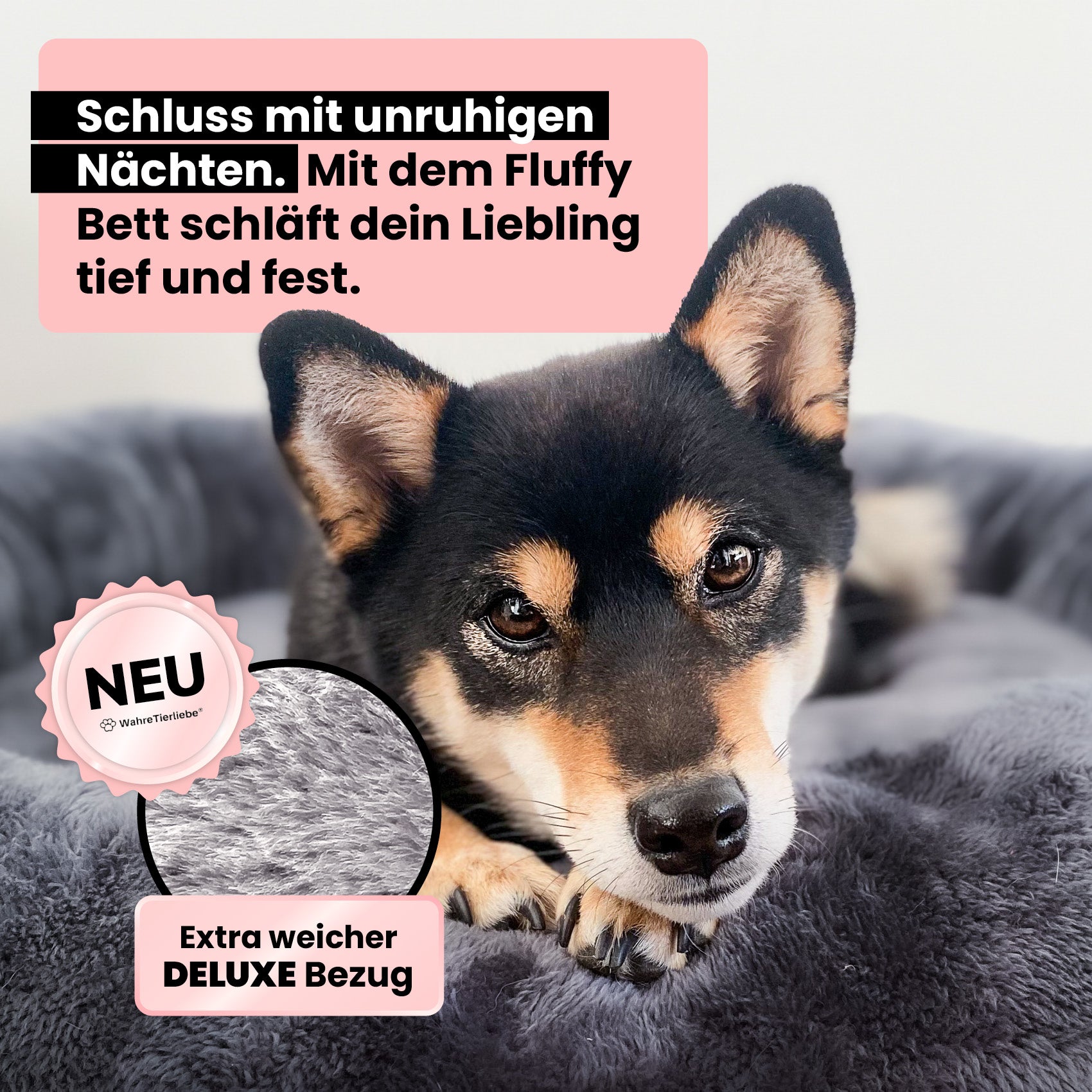 Premium Hundebett Fluffy Deluxe