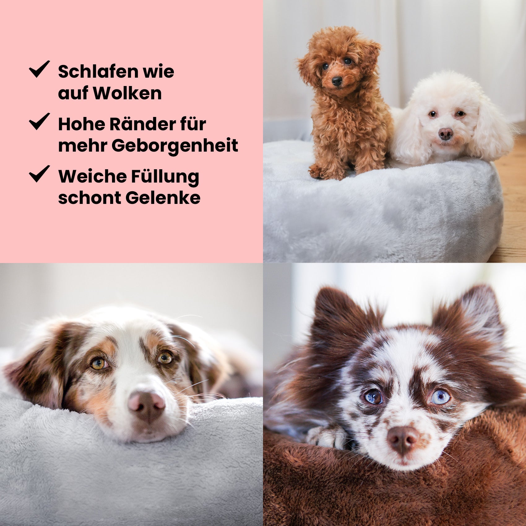 Premium Hundebett Fluffy Deluxe