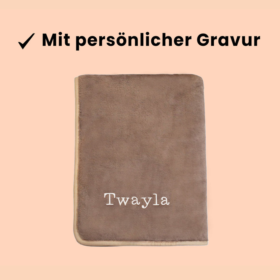Persönliche Gravur - Premium Hundedecke