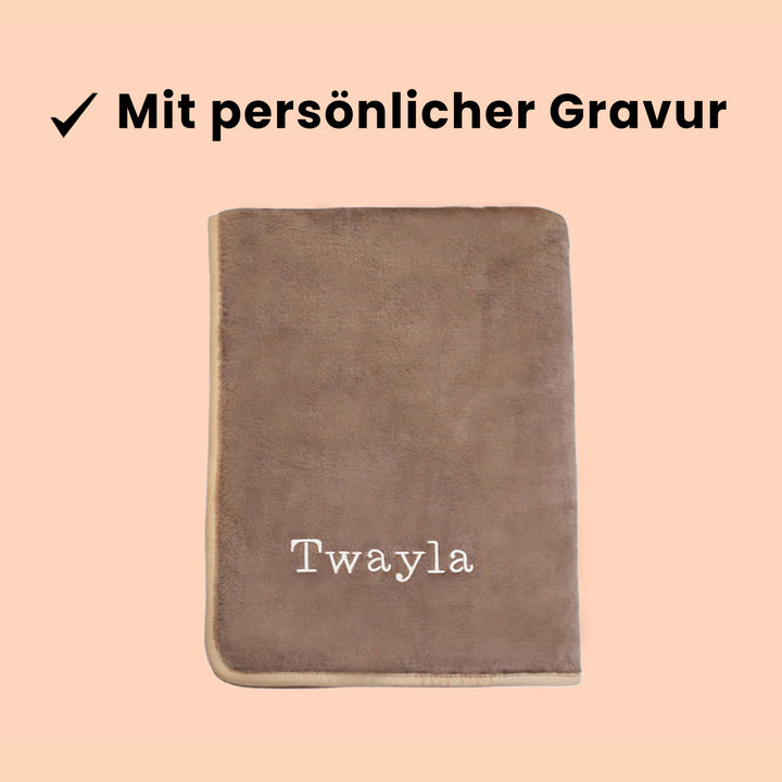 Persönliche Gravur - Premium Hundedecke
