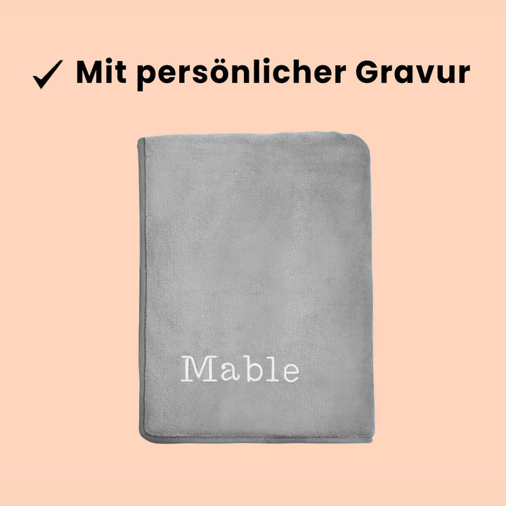Persönliche Gravur - Premium Hundedecke
