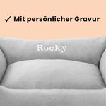 Persönliche Gravur - Orthopädische Hunde Couch